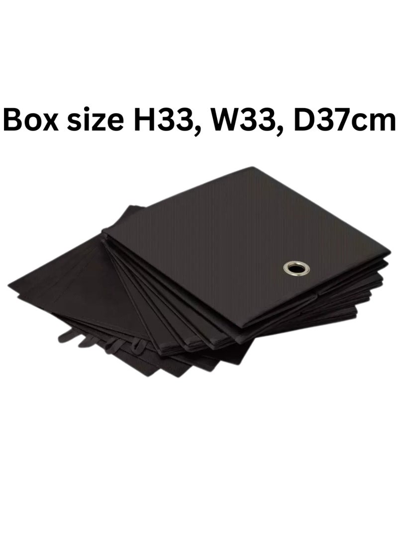 Set of 4 Storage Boxes - Black - Image 2